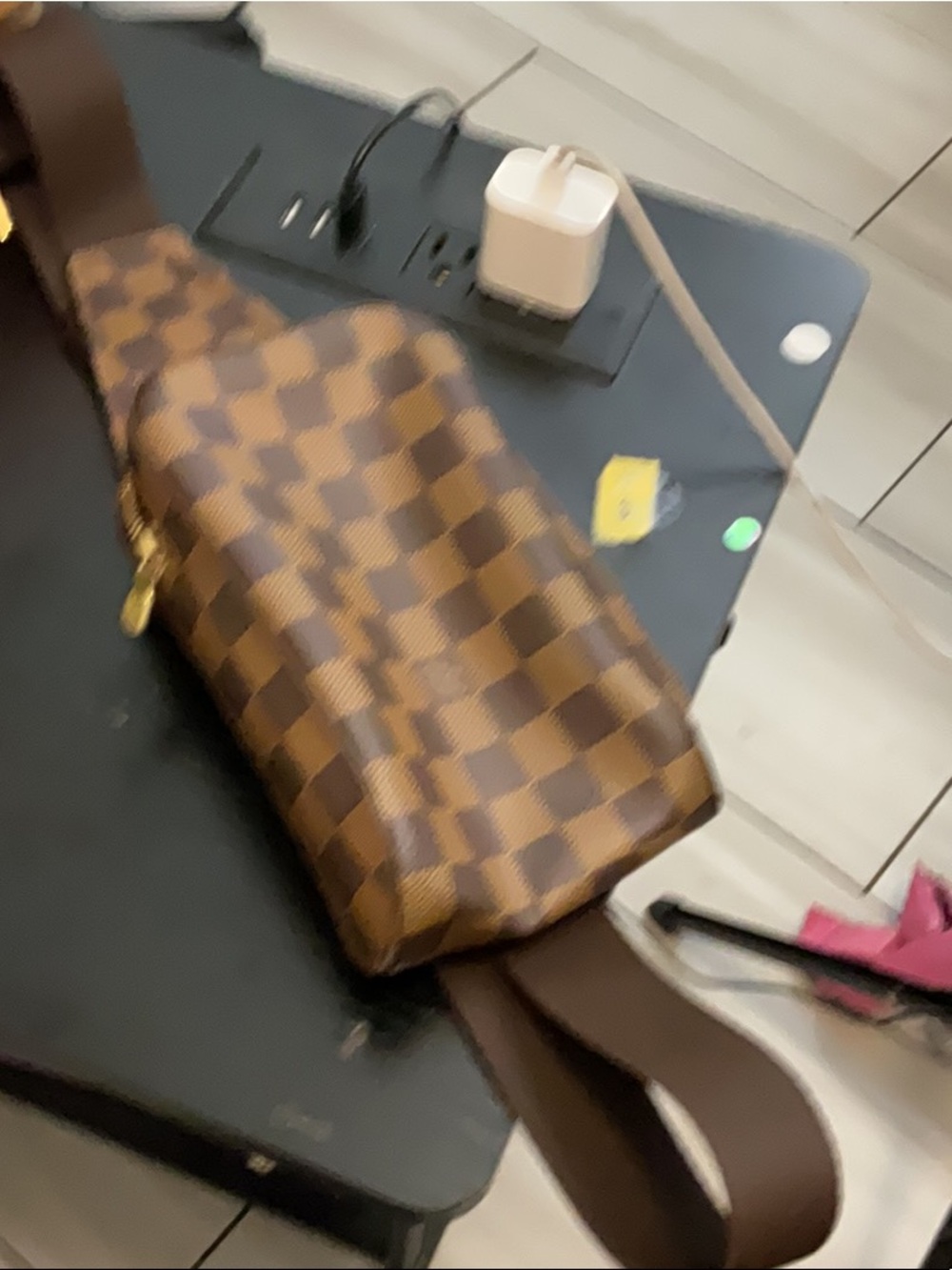 LV damier bum bag